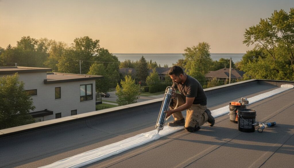 Flat Roof Repair in Burlington: A Homeowner’s Guide to Longevity & Maintenance