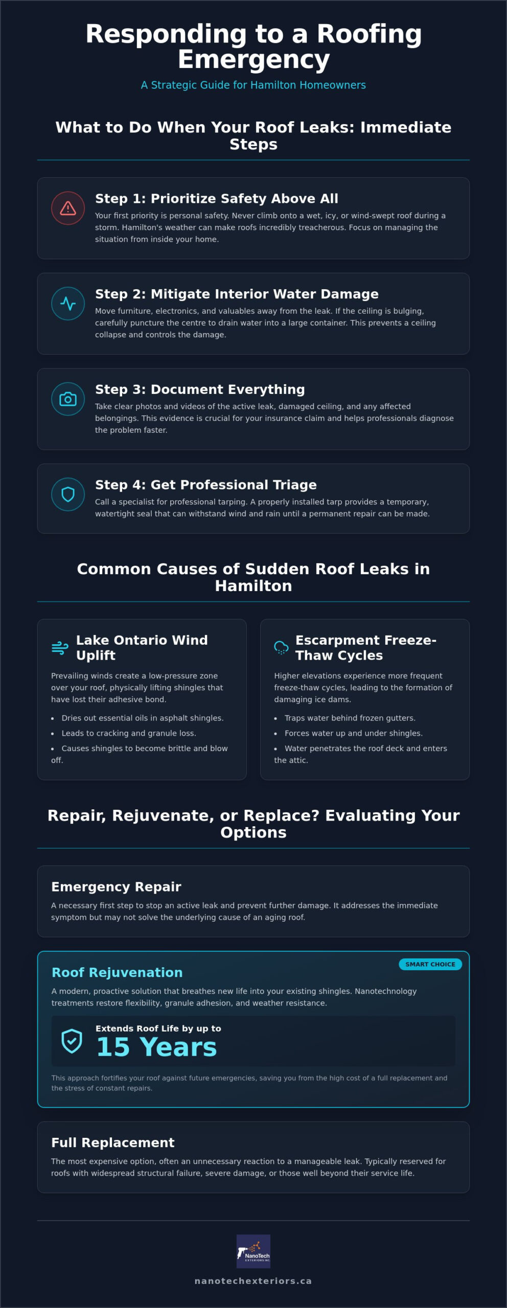Emergency Roof Repair in Hamilton: Immediate Triage & Long-Term Solutions