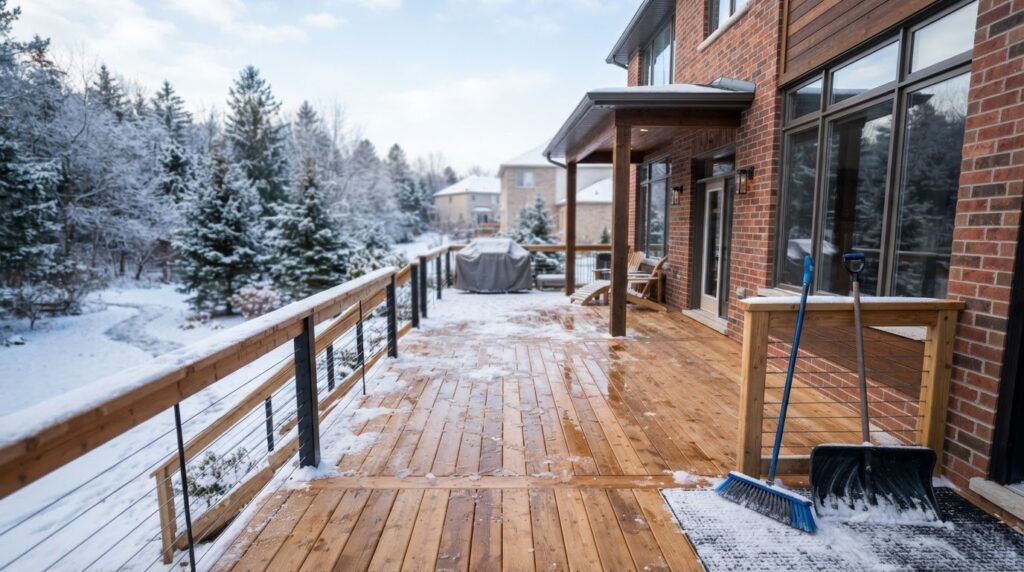 How to Protect a Wood Deck from Snow and Ice in Guelph